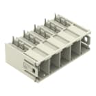 WAGO ELETTRONICA - Connettore maschio THT.Pin a saldare 1,2 x 1,2 mm.angolato.grigio chiaro