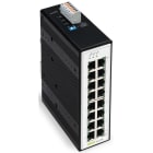 WAGO ELETTRONICA - Switch industriale.16 Porte 1000Base-T.Ampio intervallo di temperatura.nero metallizzato