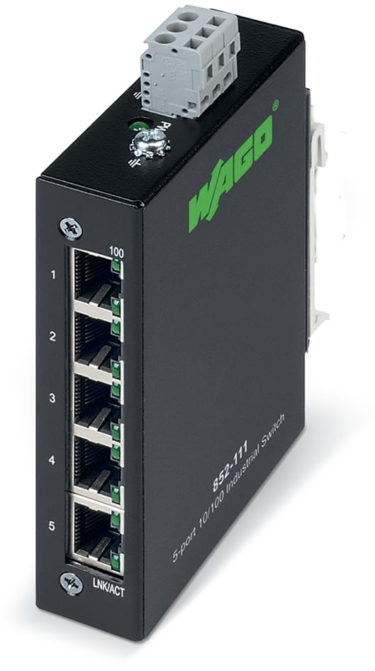 WAGO ELETTRONICA - Switch industriale ECO.5 porte 100Base-TX.nero