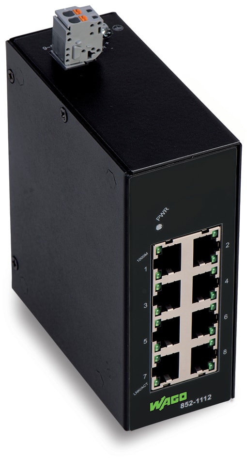 WAGO ELETTRONICA - Switch industriale ECO.8 Porte 1000Base-T.nero