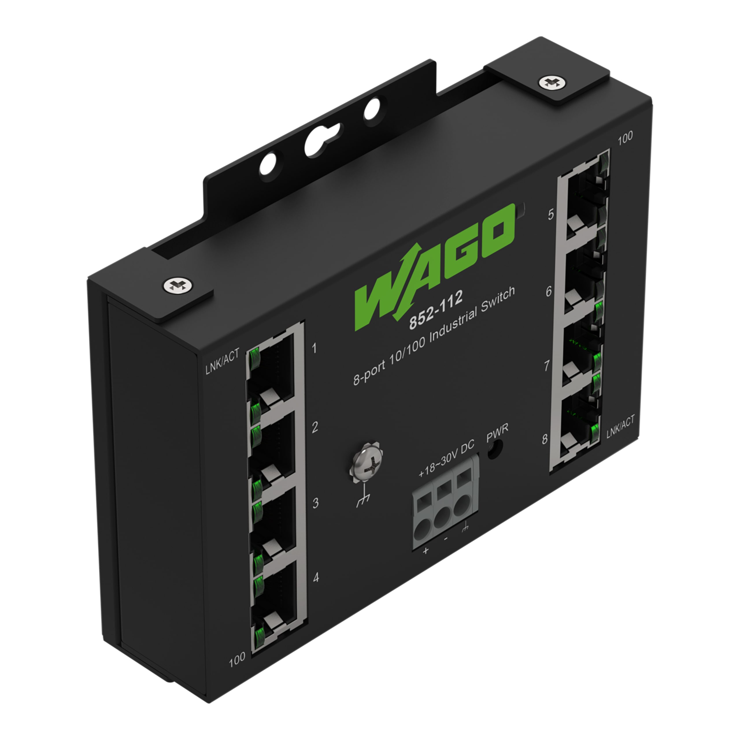 WAGO ELETTRONICA - Switch industriale ECO.8 porte 100Base-TX.nero