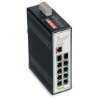 WAGO ELETTRONICA - Switch industriale managed.8 porte 100Base-TX.2 slot 1000BASE-SX/LX.nero metallizzato
