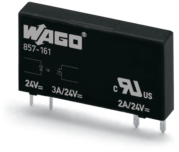 WAGO ELETTRONICA - Relè base allo stato solido.Tensione nominale di ingresso: 24 V DC.Intervallo tensione d'uscita: da 0 a 30 V DC