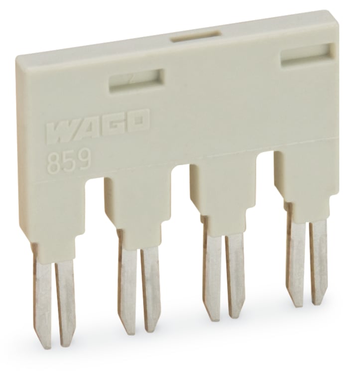 WAGO ELETTRONICA - Ponticello.per slot per ponticello.4 poli.grigio chiaro