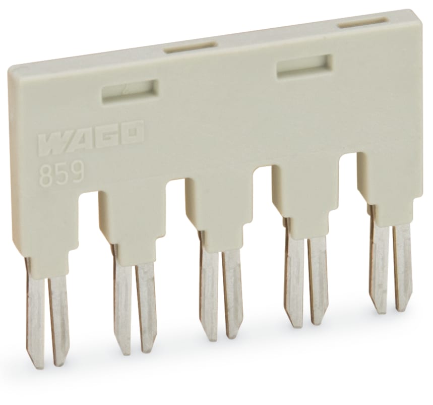 WAGO ELETTRONICA - Ponticello.per slot per ponticello.5 poli.grigio chiaro