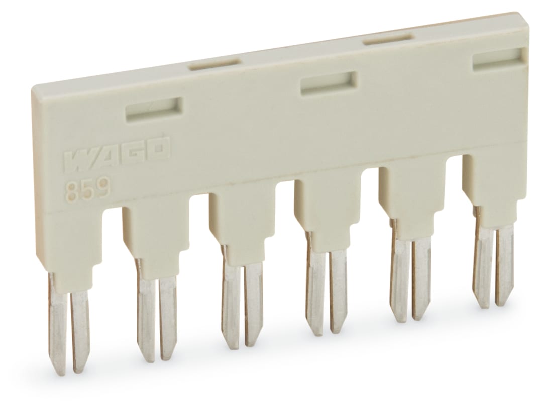WAGO ELETTRONICA - Ponticello.per slot per ponticello.6 poli.grigio chiaro