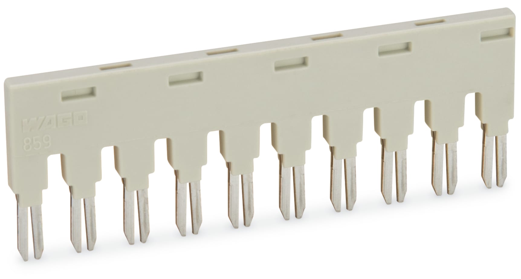 WAGO ELETTRONICA - Ponticello.per slot per ponticello.10 poli.grigio chiaro 859-410