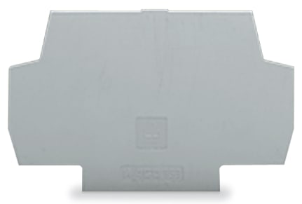 WAGO ELETTRONICA - Piastra terminale e intermedia.spessore 1 mm.grigio
