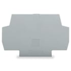 WAGO ELETTRONICA - Piastra terminale e intermedia.spessore 1 mm.grigio