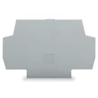 WAGO ELETTRONICA - Piastra terminale e intermedia.spessore 1 mm.grigio