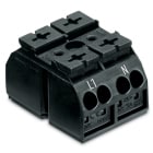 WAGO ELETTRONICA - Morsettiera per montaggio su telaio per 4 conduttori.senza contatto di terra.L1-N.nero