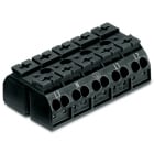 WAGO ELETTRONICA - Morsettiera per montaggio su telaio per 4 conduttori.senza contatto di terra.L3-N-PE-L1-L2.nero