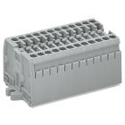 WAGO ELETTRONICA - Morsettiera per 2 conduttori.senza pulsanti.con flange di fissaggio M3.grigio