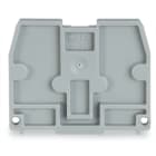WAGO ELETTRONICA - Piastra terminale.per morsetti con piede di fissaggio a scatto.spessore 2,5 mm.grigio 869-375