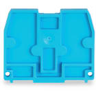 WAGO ELETTRONICA - Piastra terminale.per morsetti con piede di fissaggio a scatto.spessore 2,5 mm.blu