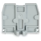 WAGO ELETTRONICA - Piastra terminale.con flangia di fissaggio M3.spessore 2,5 mm.grigio