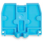 WAGO ELETTRONICA - Piastra terminale.con flangia di fissaggio M3.spessore 2,5 mm.blu