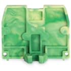 WAGO ELETTRONICA - Piastra terminale.con flangia di fissaggio M3.spessore 2,5 mm.verde-giallo