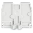 WAGO ELETTRONICA - Piastra terminale.con flangia di fissaggio M4.spessore 2,5 mm.grigio chiaro
