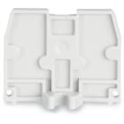 WAGO ELETTRONICA - Piastra terminale.con flangia di fissaggio M4.spessore 2,5 mm.grigio chiaro