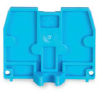WAGO ELETTRONICA - Piastra terminale.con flangia di fissaggio M4.spessore 2,5 mm.blu
