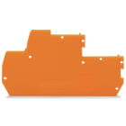 WAGO ELETTRONICA - Piastra terminale e intermedia.spessore 1 mm.arancione