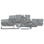 WAGO ELETTRONICA - Morsetto di base a due piani, 2 conduttori/2 pin.Morsetto passante/passante.2,5 mm².grigio