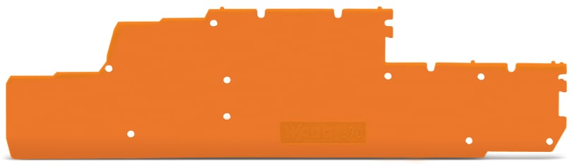 WAGO ELETTRONICA - Piastra terminale e intermedia.spessore 1 mm.arancione