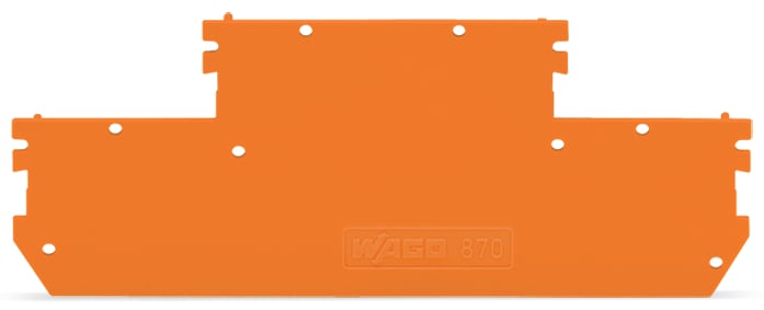 WAGO ELETTRONICA - Piastra terminale e intermedia.spessore 1 mm.arancione