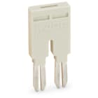 WAGO ELETTRONICA - Ponticello.2 poli.isolato.grigio chiaro 870-402