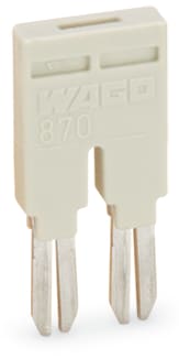 WAGO ELETTRONICA - Ponticello.2 poli.isolato.grigio chiaro 870-402