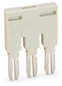 WAGO ELETTRONICA - Ponticello.3 poli.isolato.grigio chiaro 870-403