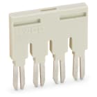 WAGO ELETTRONICA - Ponticello.4 poli.isolato.grigio chiaro