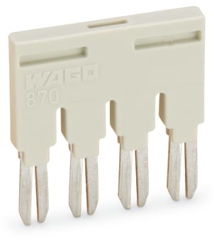 WAGO ELETTRONICA - Ponticello.4 poli.isolato.grigio chiaro 870-404
