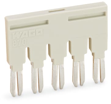 WAGO ELETTRONICA - Ponticello.5 poli.isolato.grigio chiaro 870-405