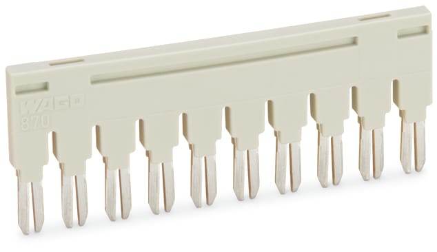 WAGO ELETTRONICA - Ponticello.10 poli.isolato.grigio chiaro 870-410