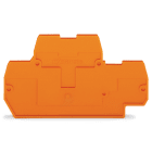 WAGO ELETTRONICA - Piastra terminale e intermedia.spessore 2 mm.arancione