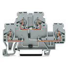WAGO ELETTRONICA - Morsetto per componente.a due piani.con 2 diodi 1N4007.grigio