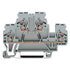 WAGO ELETTRONICA - Morsetto per componente.a due piani.con 2 diodi 1N4007.grigio