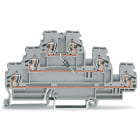 WAGO ELETTRONICA - Morsetto per componente.a tre piani.con diodo 1N4007.grigio