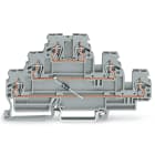 WAGO ELETTRONICA - Morsetto per componente.a tre piani.con diodo 1N4007.grigio