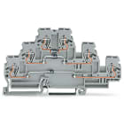 WAGO ELETTRONICA - Morsetto per componente.a tre piani.con 3 diodi 1N4007.grigio