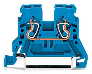 WAGO ELETTRONICA - Morsetto passante per 2 conduttori.2,5 mm².adatto per applicazioni Ex-i.blu