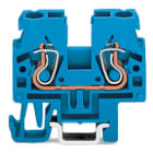 WAGO ELETTRONICA - Morsetto passante per 2 conduttori.2,5 mm².adatto per applicazioni Ex-i.blu