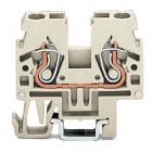 WAGO ELETTRONICA - Morsetto passante per 2 conduttori.2,5 mm².adatto per applicazioni Ex e II.grigio chiaro