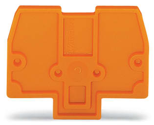 WAGO ELETTRONICA - Piastra terminale e intermedia.spessore 2 mm.arancione
