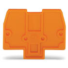 WAGO ELETTRONICA - Piastra terminale e intermedia.spessore 2 mm.arancione