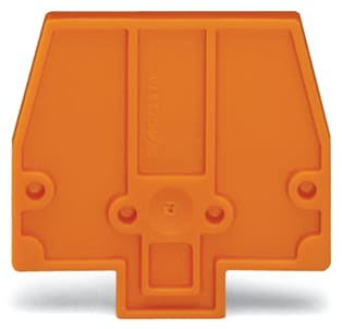 WAGO ELETTRONICA - Piastra di separazione.spessore 2 mm.sporgente.arancione