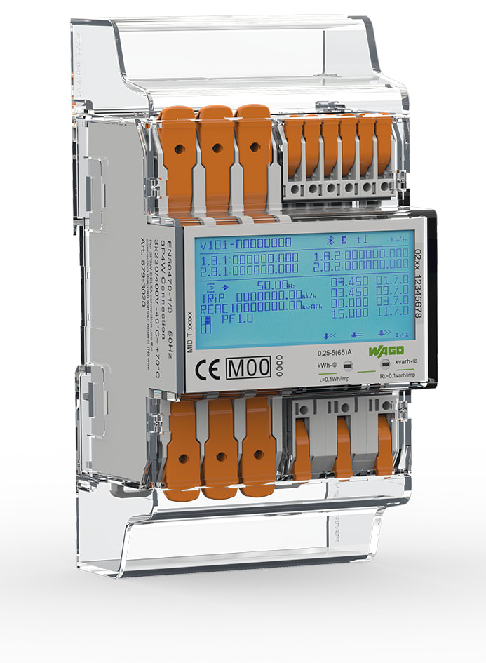 WAGO ELETTRONICA - Contatore di energia (MID).per la connessione diretta.65 A 879-3020