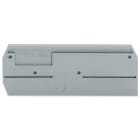 WAGO ELETTRONICA - Piastra terminale e intermedia.spessore 2,5 mm.grigio